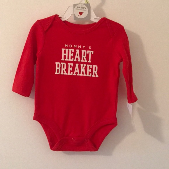 NWT CARTER/'S Bodysuit NEWBORN BABY Mommy/'s Heart Breaker